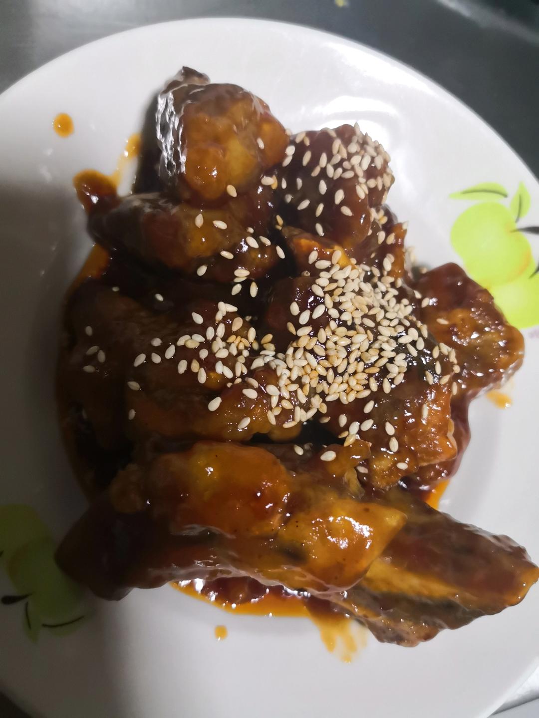 糖醋排骨（番茄酱版）