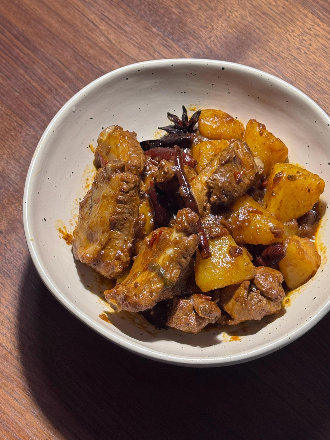 土豆炖排骨