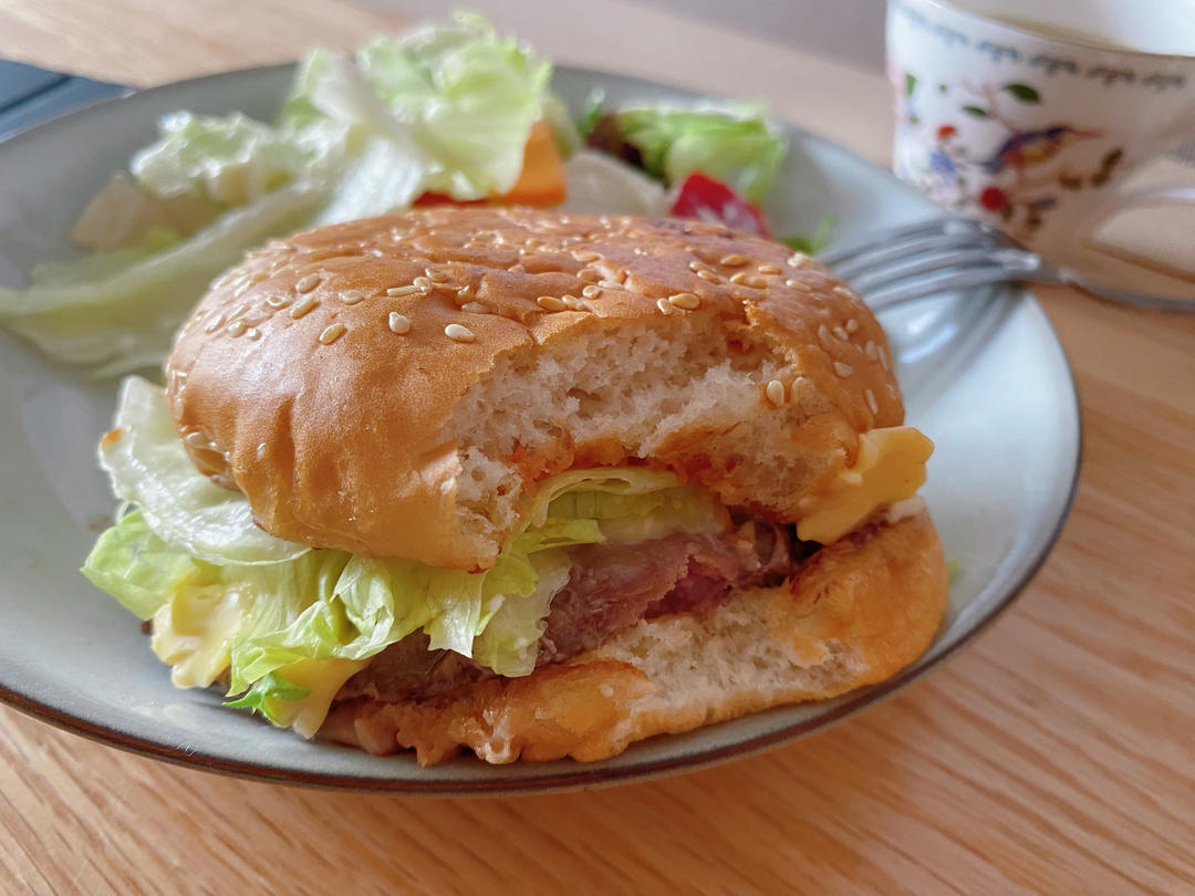 【爆汁牛肉芝士汉堡】复刻麦麦安格斯max厚牛芝士堡