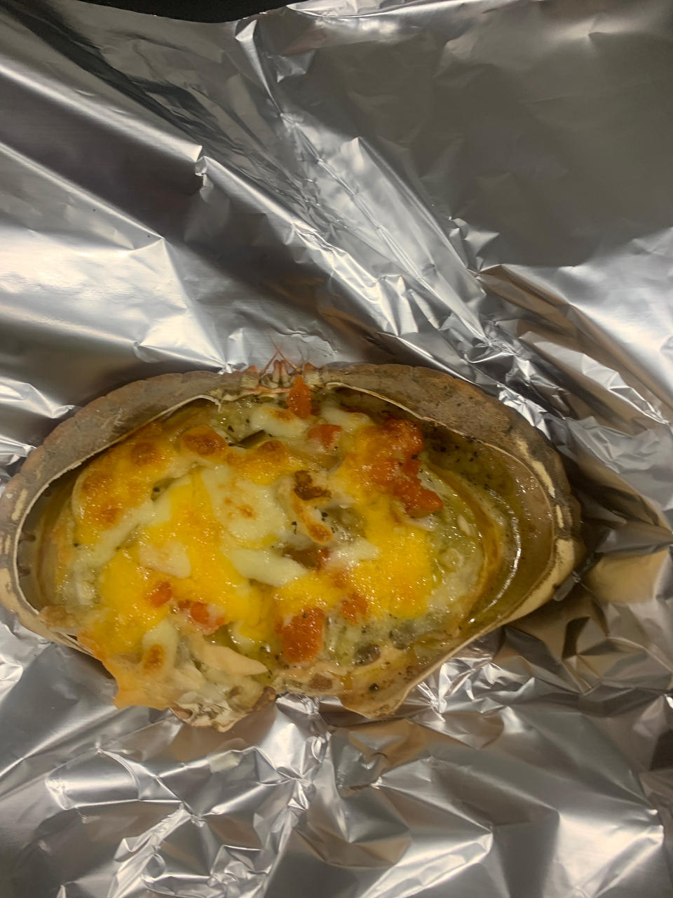 奶油芝士焗蟹宝