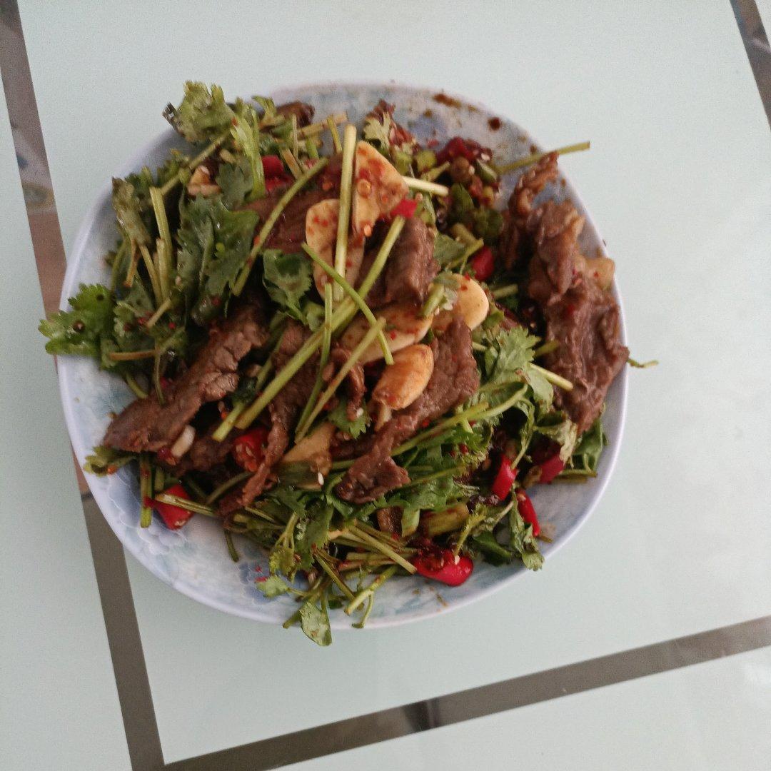 超级快手香菜拌牛肉