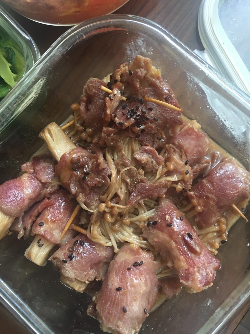 金针菇培根卷