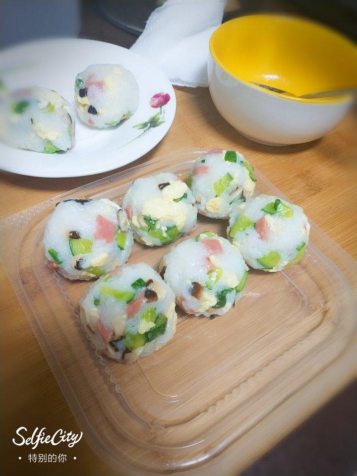 培根芝士饭团
