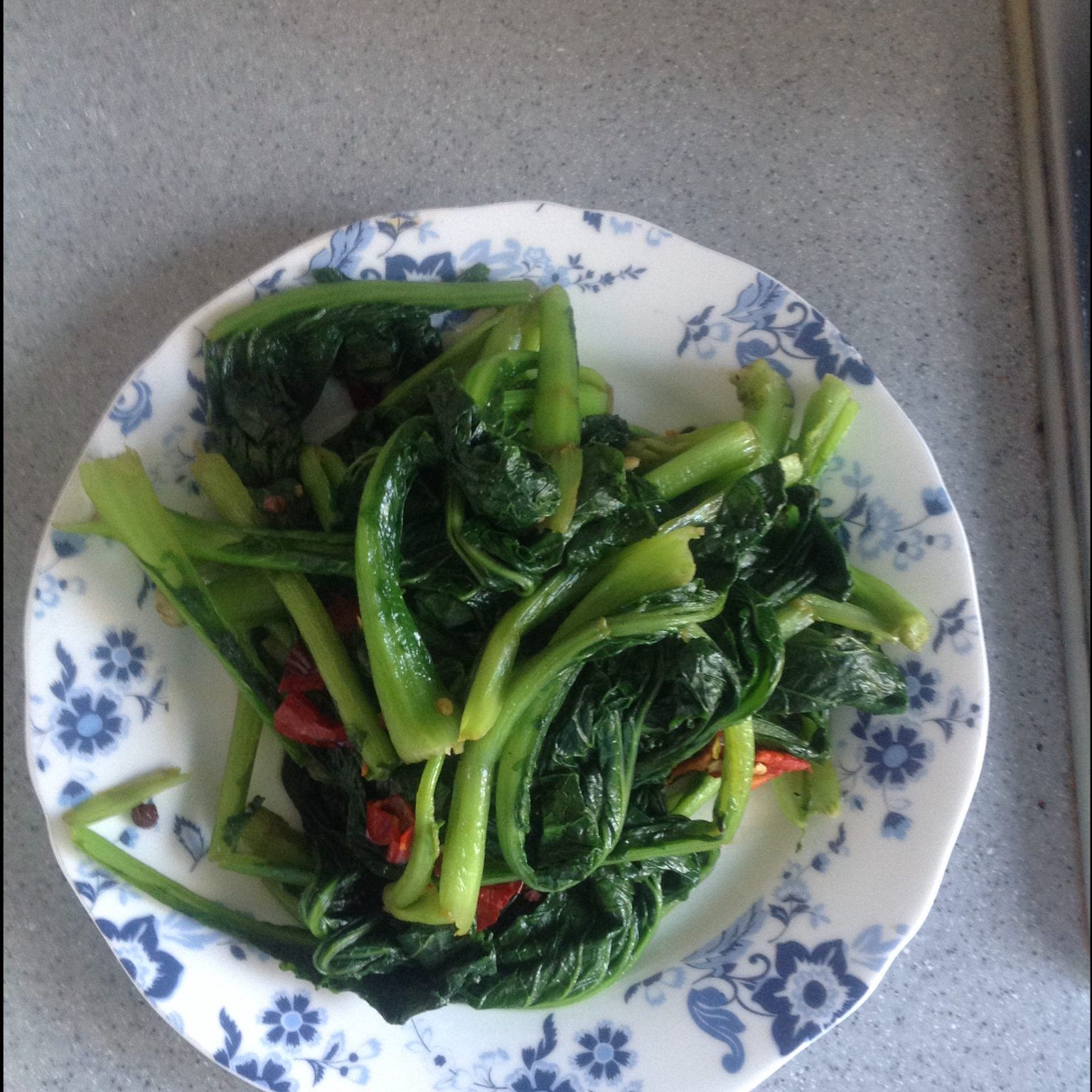 炝炒小白菜