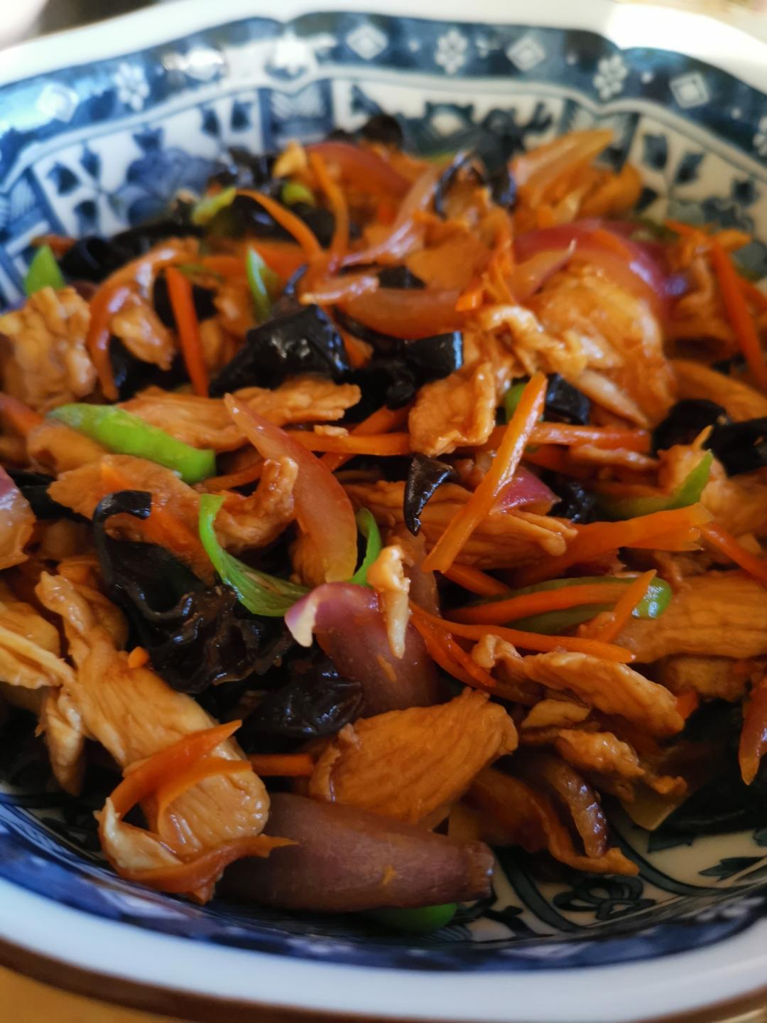 无敌下饭低脂鸡胸肉版鱼香肉丝