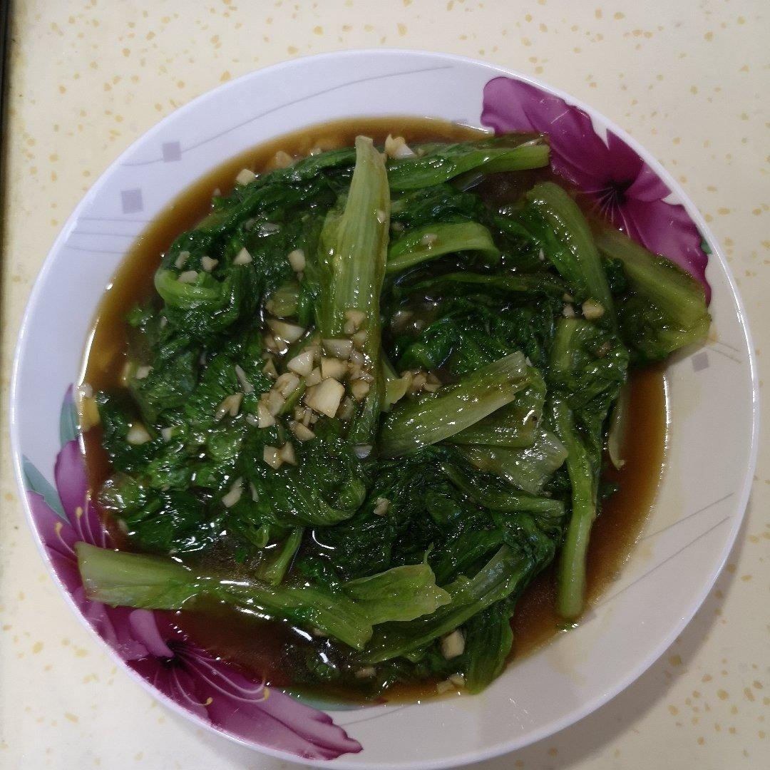 蚝油生菜（翠绿及摆盘秘诀）