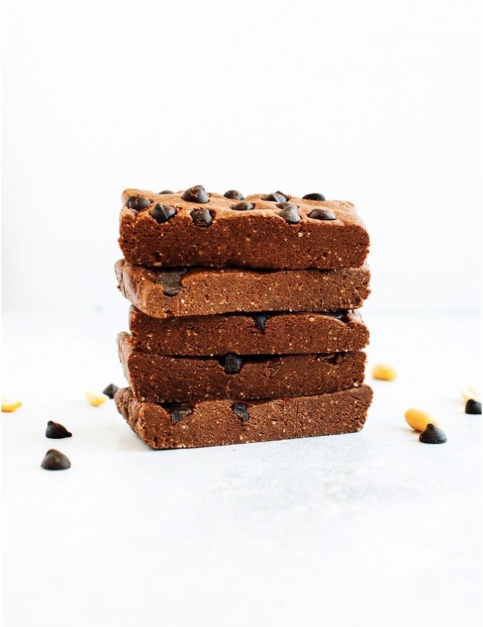 自制花生酱巧克力蛋白棒 Peanut Butter Chocolate Protein Bars 的做法视频 做法步骤 下厨房