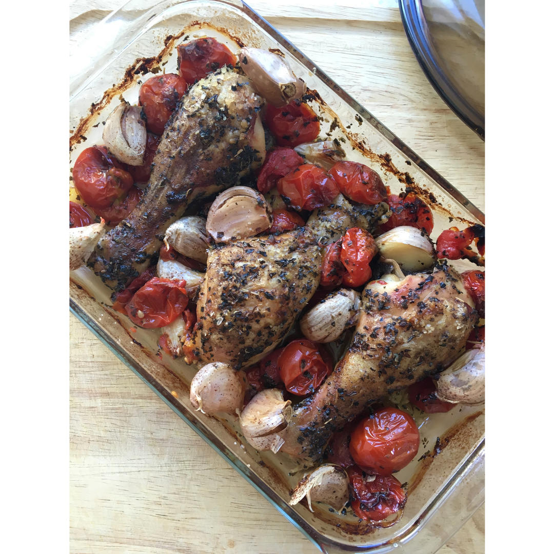 番茄大蒜香草烤鸡腿（庄祖宜）
