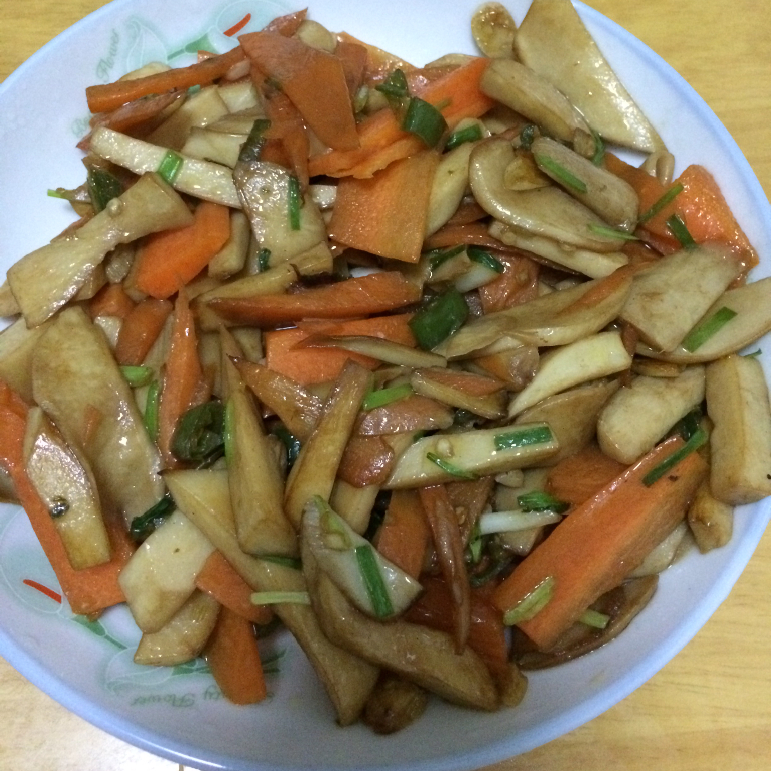 青椒素炒杏鲍菇