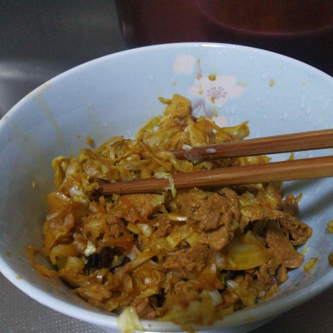 白菜炒肉