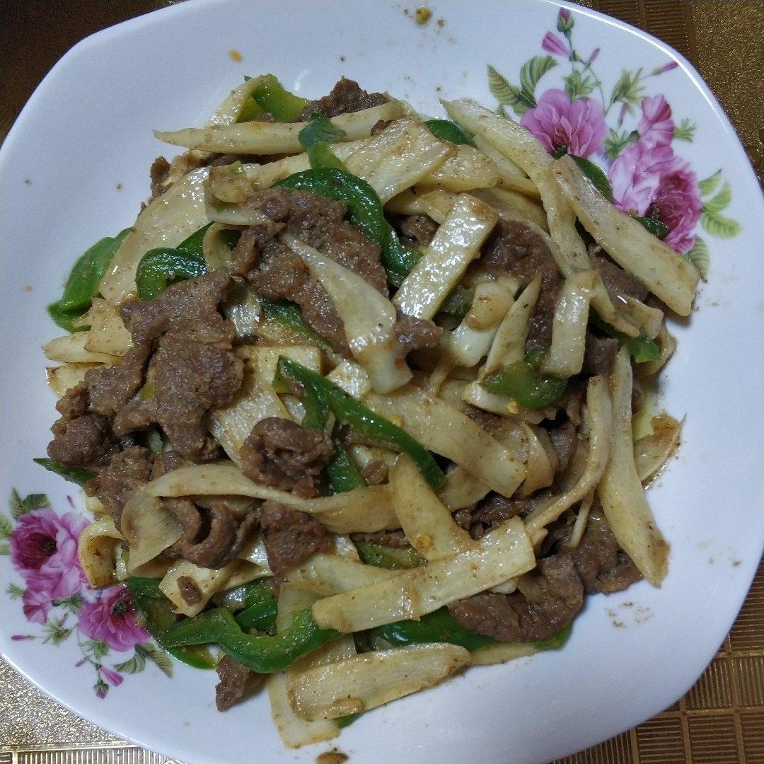 茭白炒牛肉