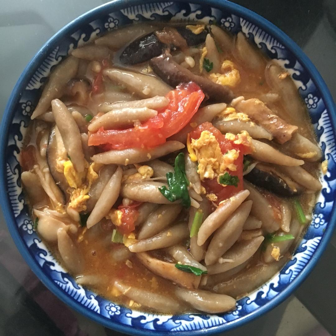蘑菇莜面鱼鱼