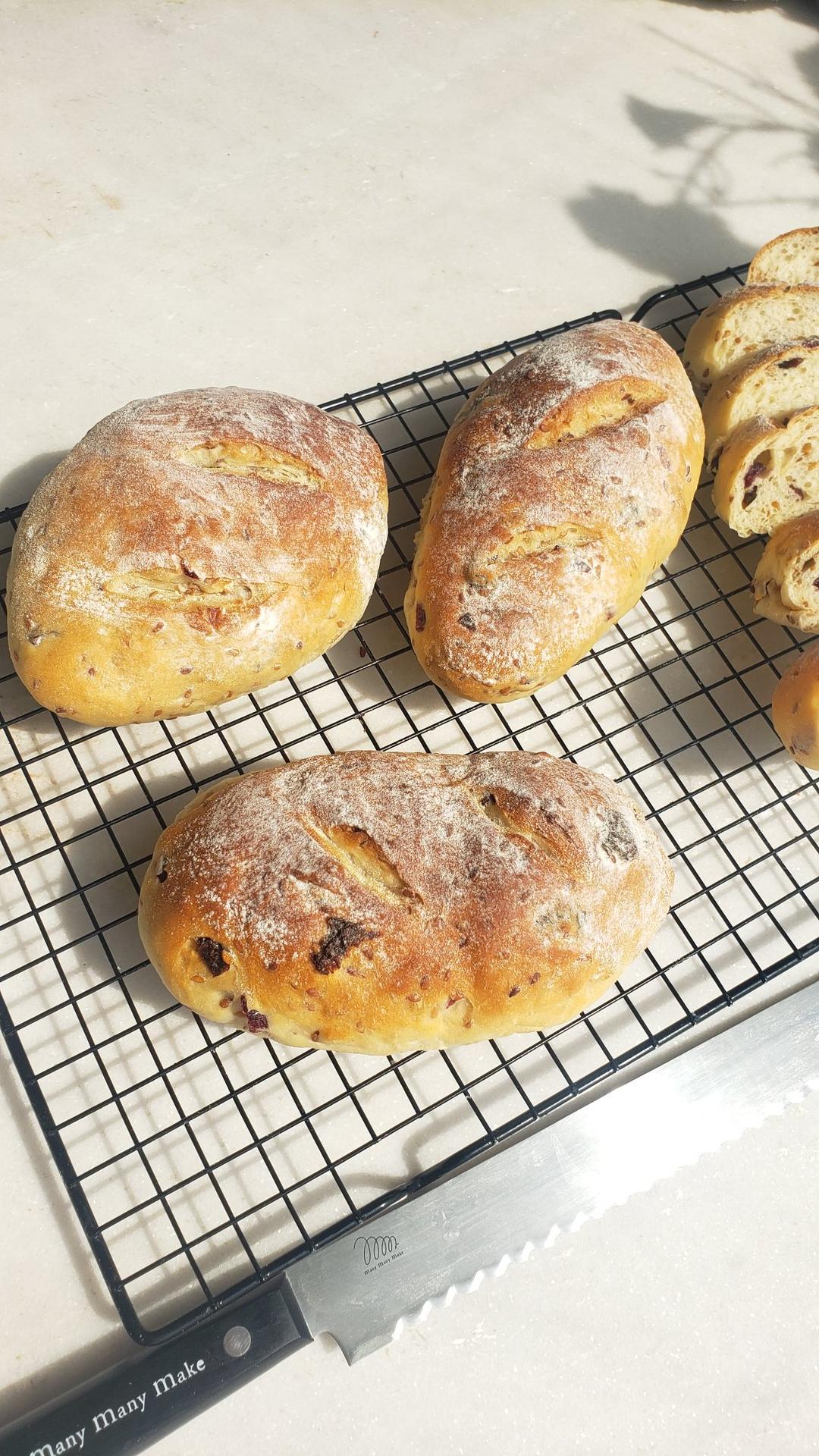 亚麻籽红酒蔓越莓软欧