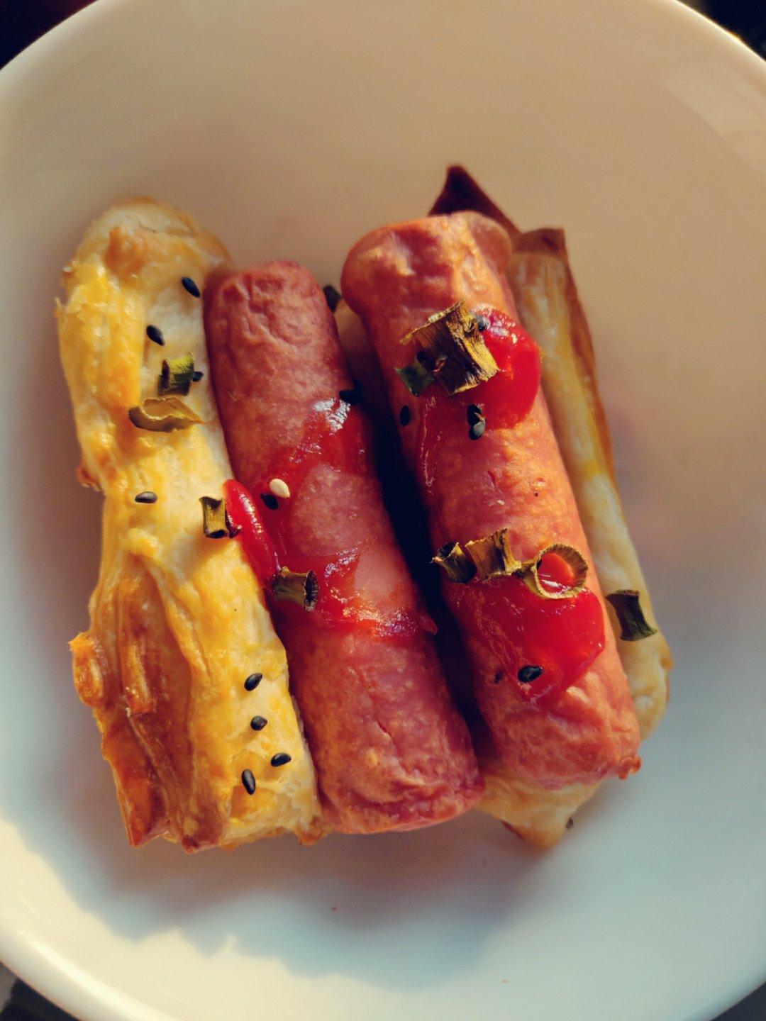 起酥火腿面包（手抓饼版，免和面）