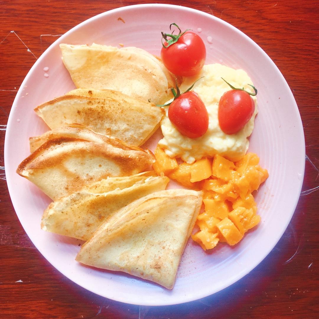 基础早餐可丽饼