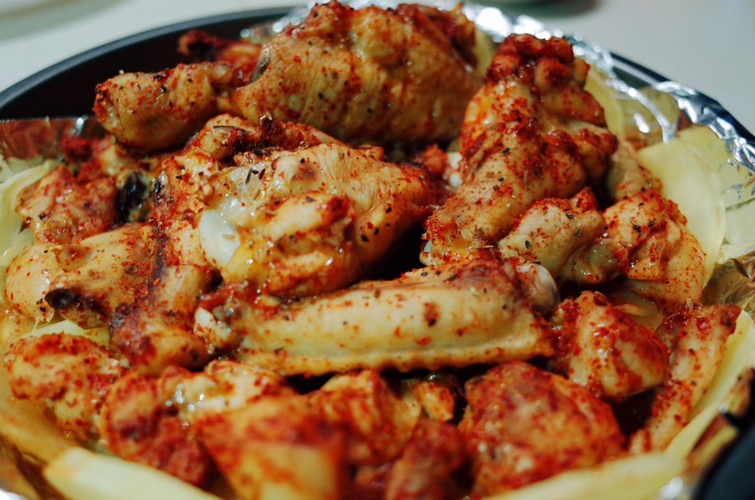 新奥尔良烤鸡腿土豆