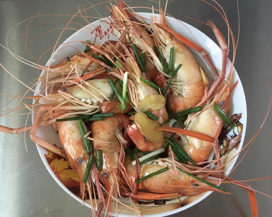 葱油大大大河虾