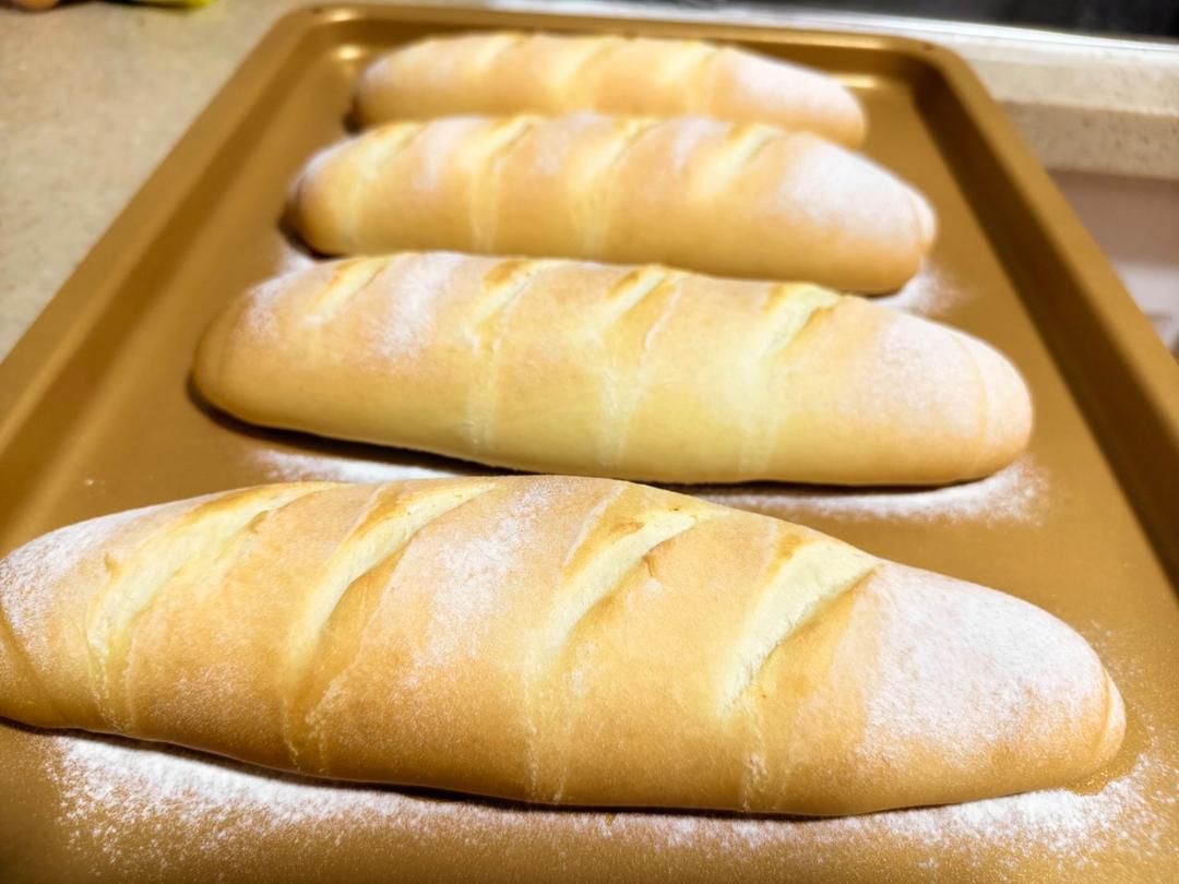 一次发酵！越吃越香的牛奶棒面包！
