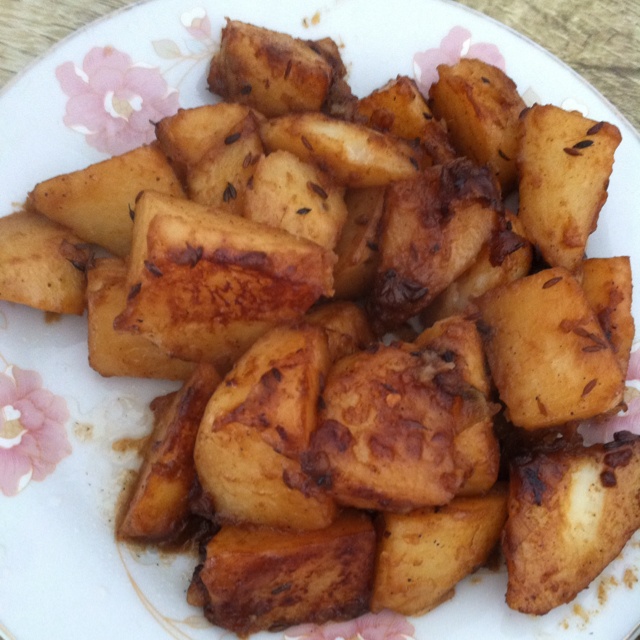 孜然炒土豆（毫无技术含量）