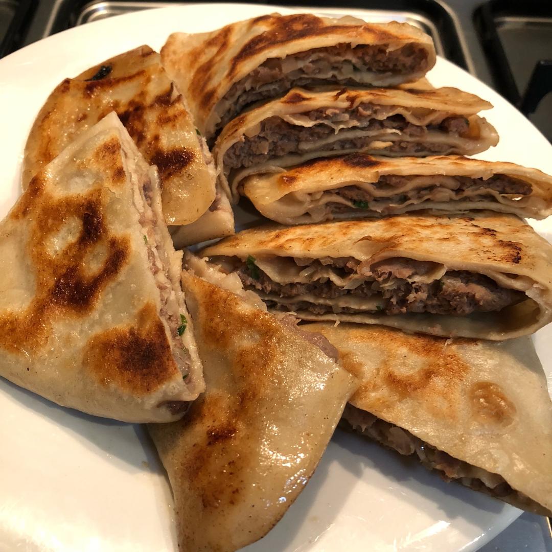 【千层牛肉饼】