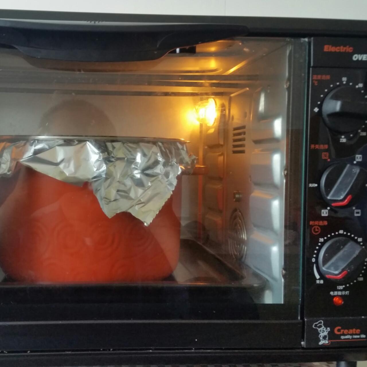 电烤箱版瓦罐煨乌鸡汤的做法