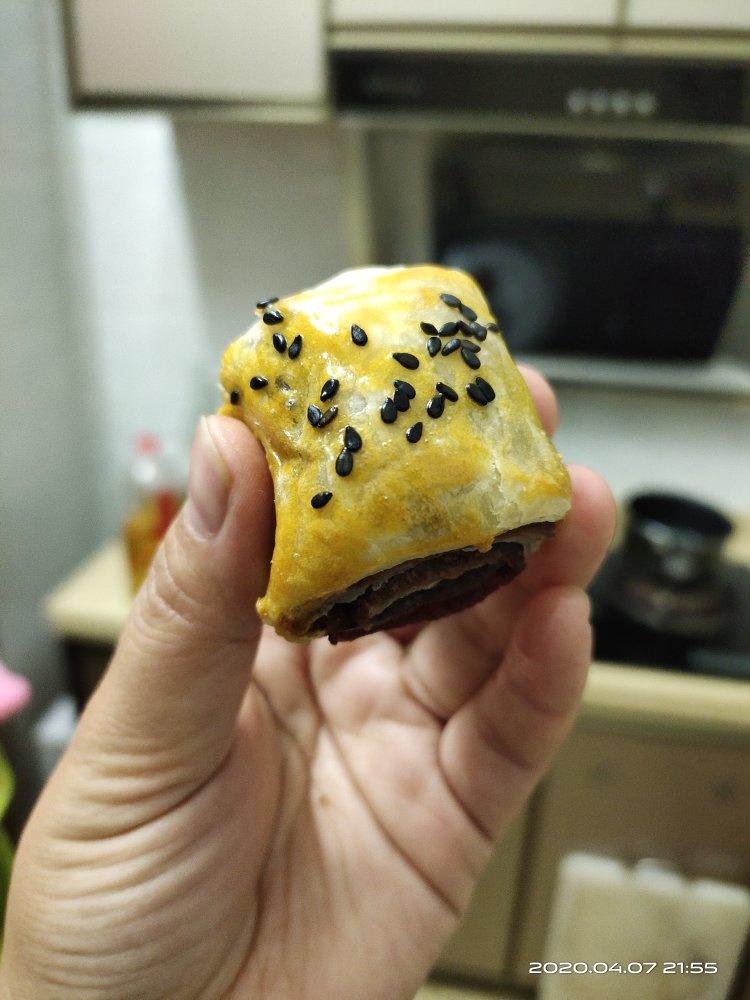 十分钟搞定的手抓饼热狗&豆沙酥