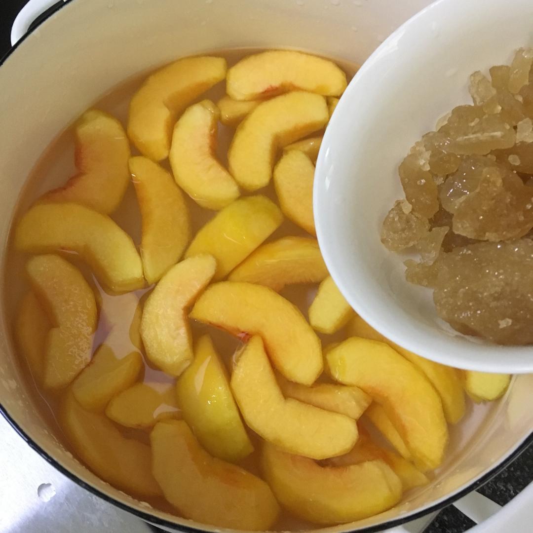 黄桃罐头自制