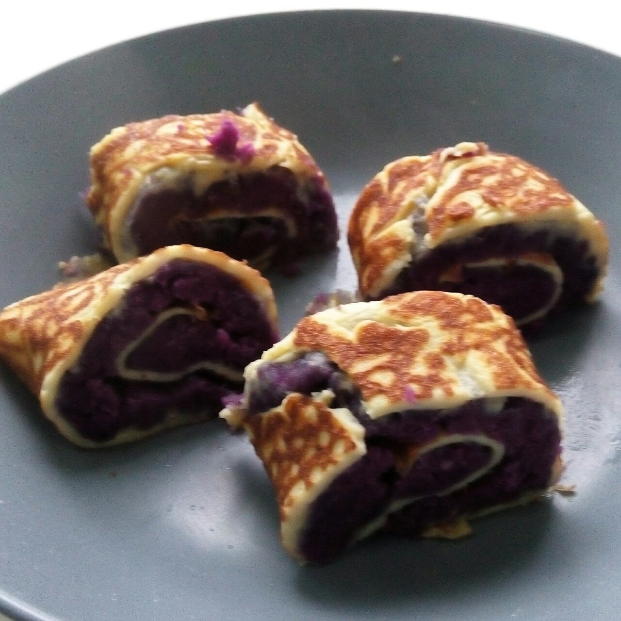 紫薯鸡蛋卷