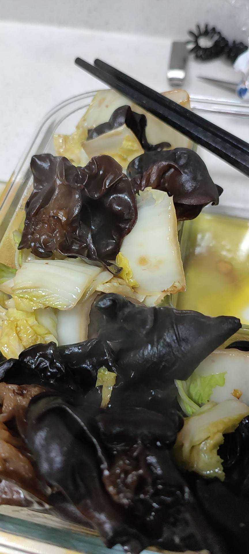 白菜炒木耳