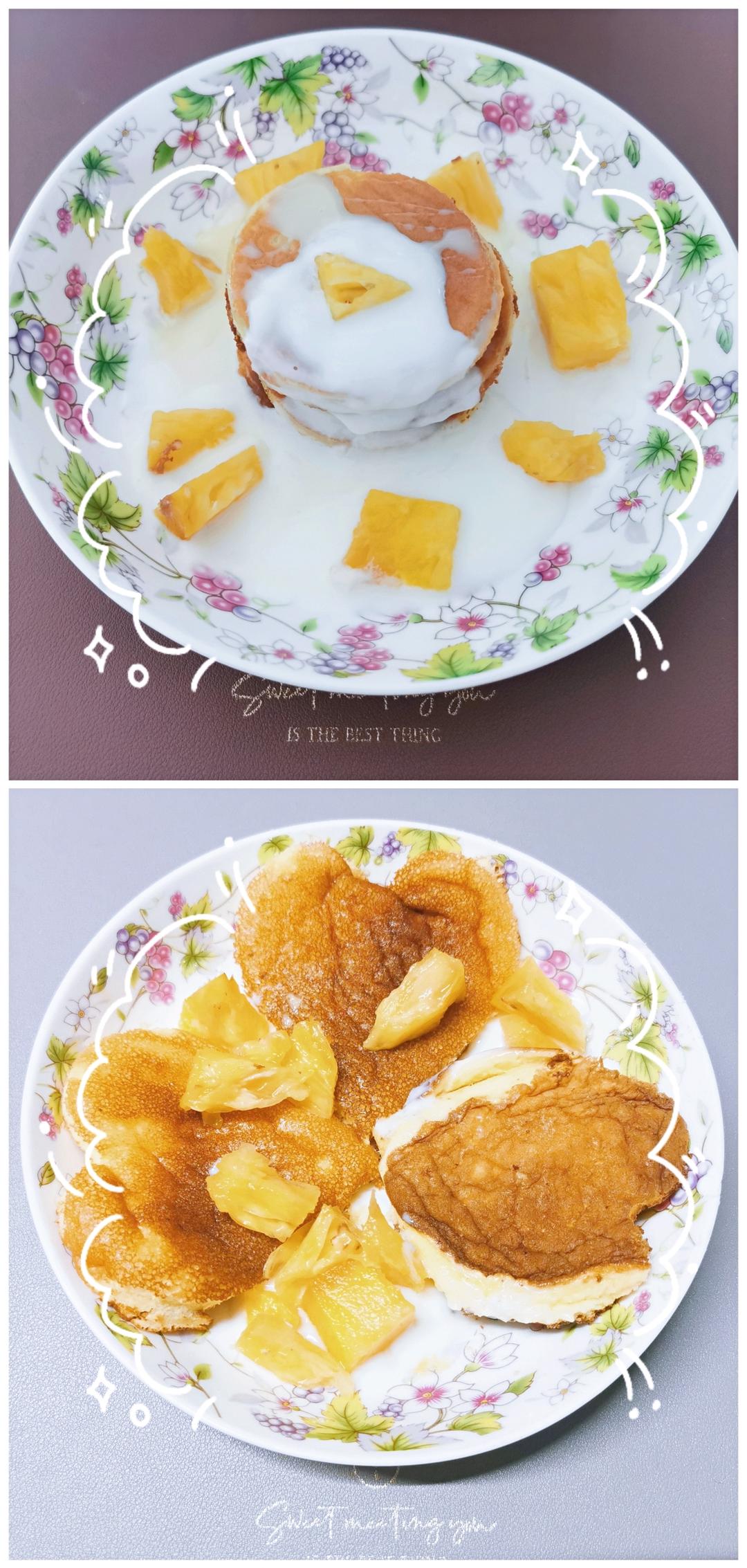 超级简单pancake【无黄油健康版】