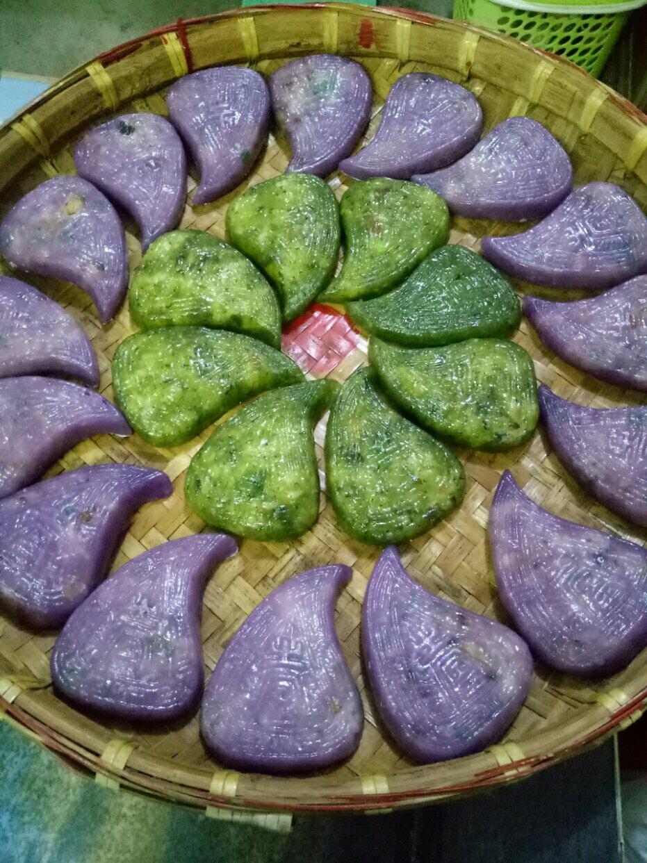 紫薯牛奶粿