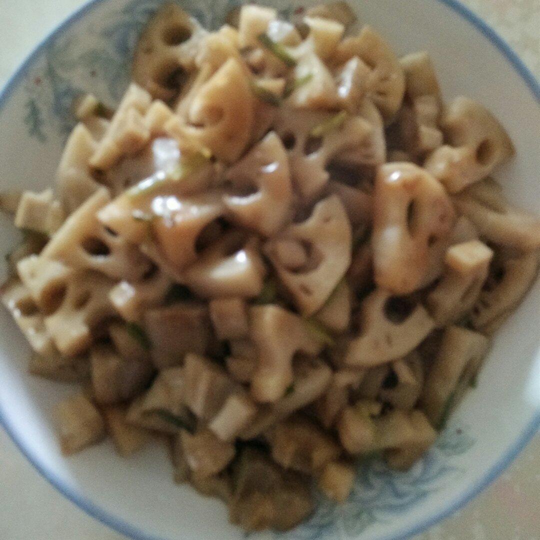 酸甜的开胃菜-  糖醋藕丁