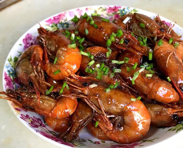 超好味的家常红烧大头虾(不喜甜慎入)的做法