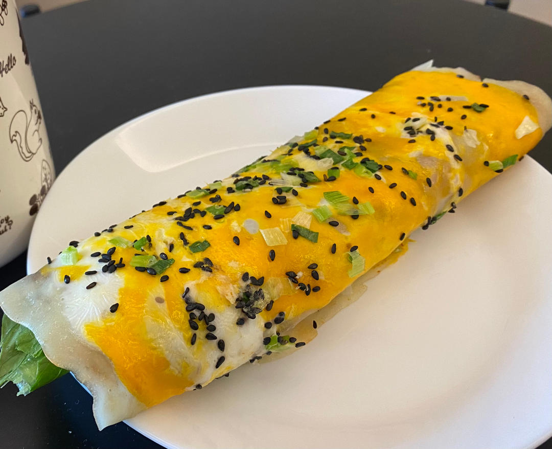 电饼铛自制煎饼果子（附薄脆方法）