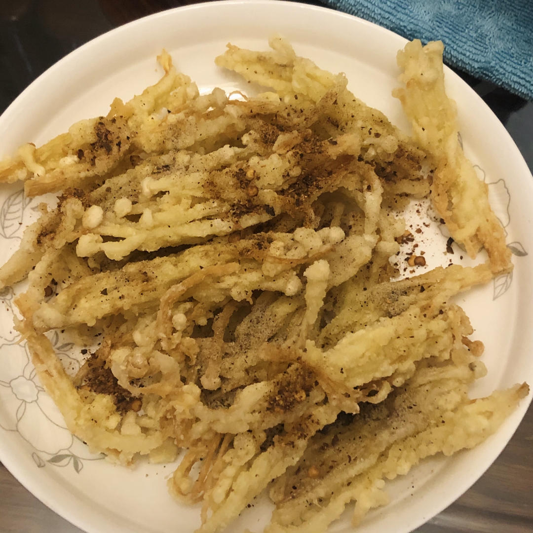 满口香酥｜椒盐金针菇