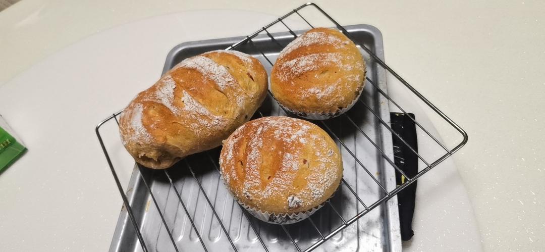 蔓越莓全麦黑糖面包