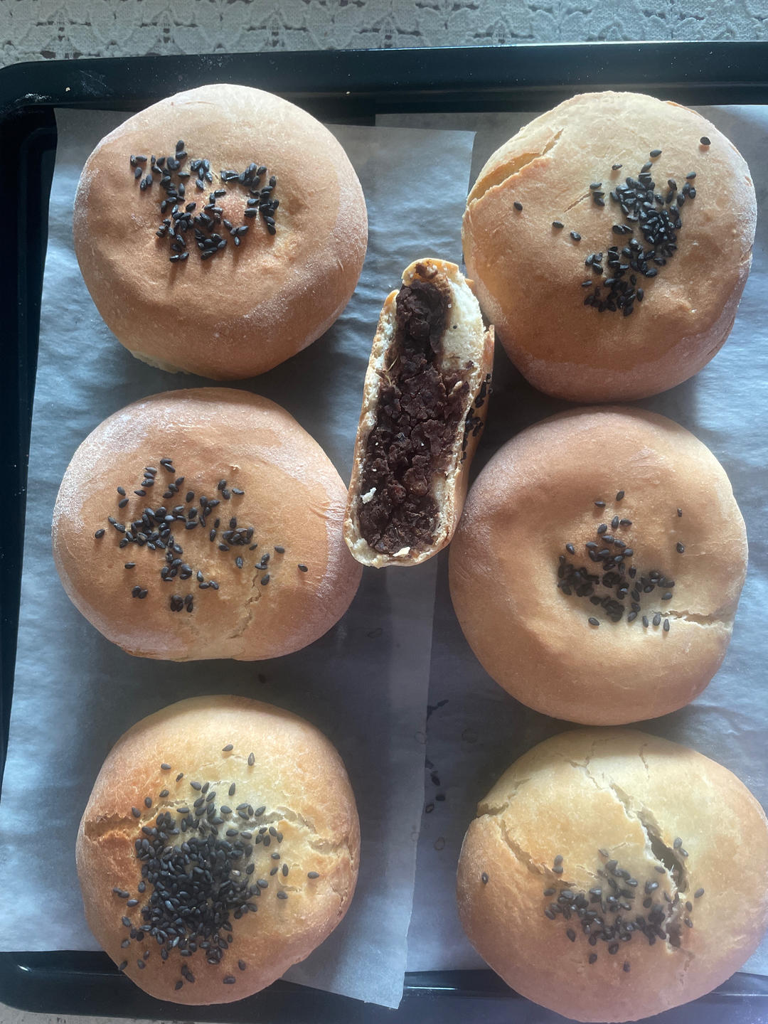 日式红豆包（低油低糖版）