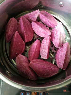 紫薯糕紫薯月饼的做法 步骤2