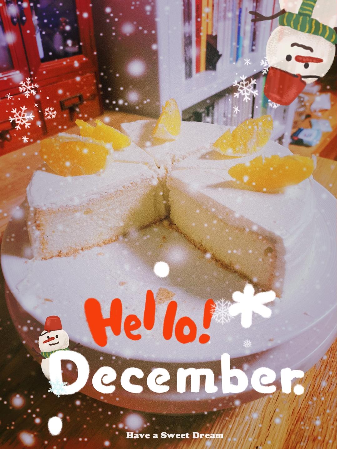 八寸，六寸戚风蛋糕【适合做生日蛋糕的蛋糕胚】