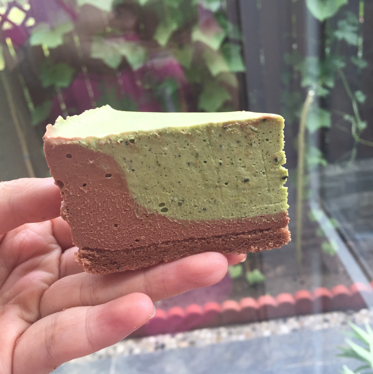 巧克力抹茶慕斯蛋糕