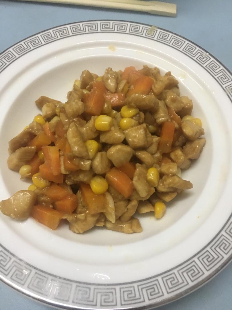 减脂餐！鸡胸肉炒三丁