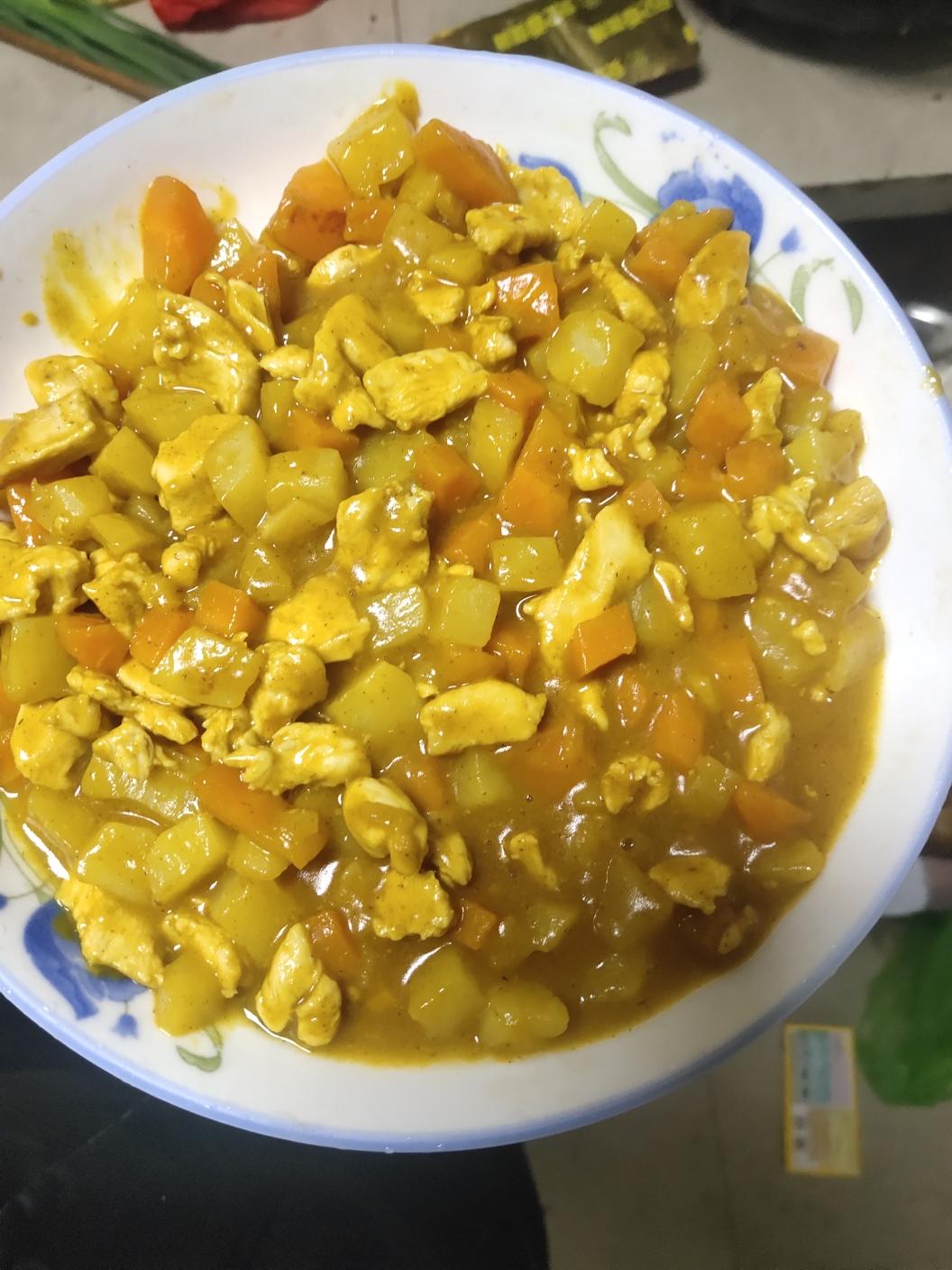 一次成功的咖喱土豆鸡