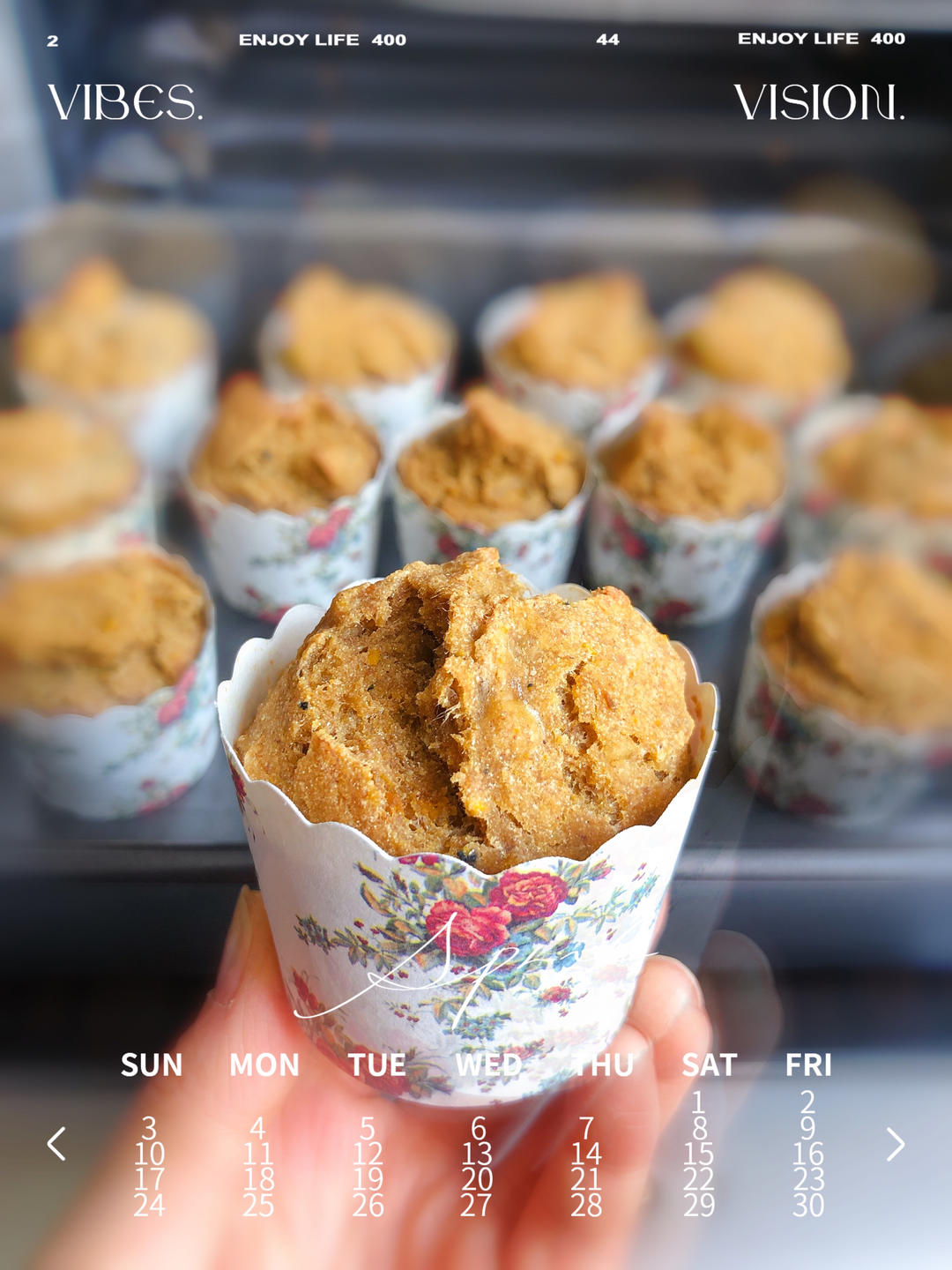 全麦南瓜早餐马芬丨健康·烘焙