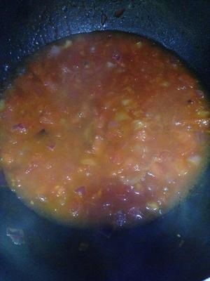 蕃茄鸡蛋芝士煎面的做法 步骤6
