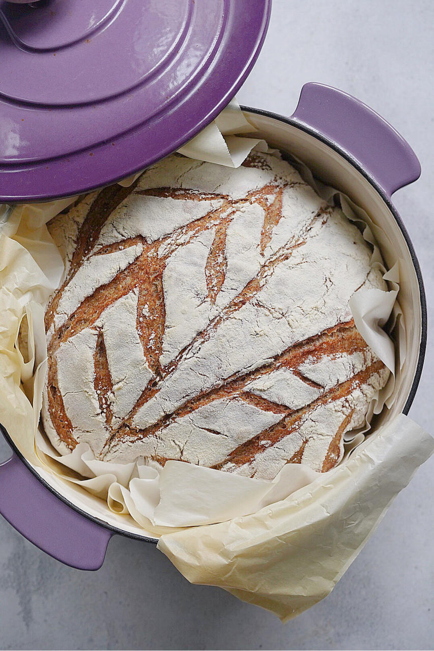 天然酵母果仁乡村面包#格菱乐厨师机#