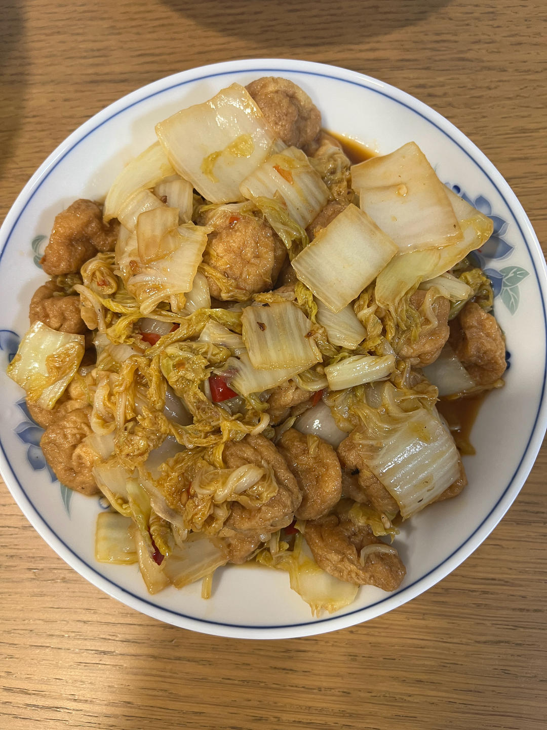 娃娃菜焖豆泡巨下饭！