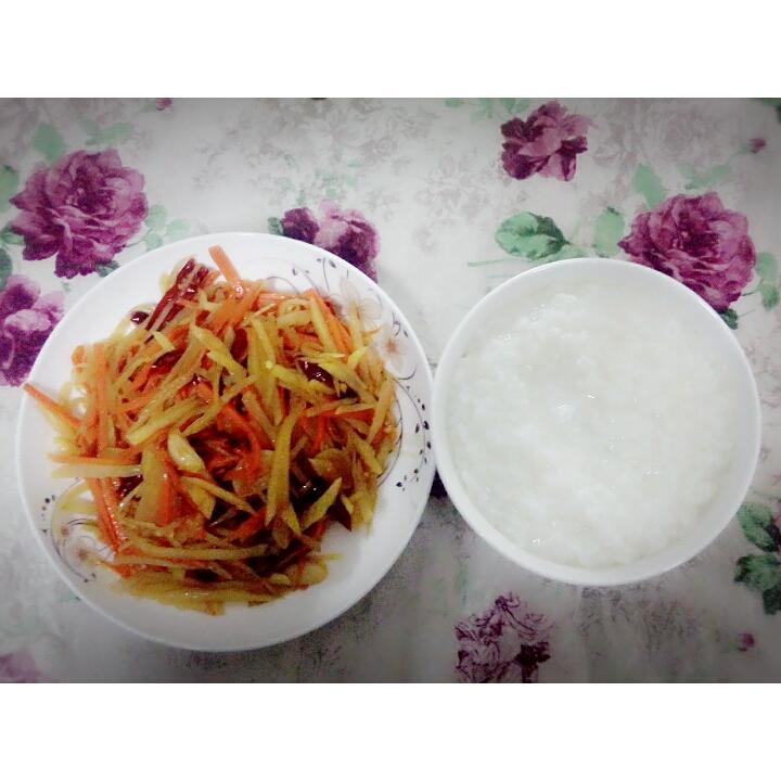 炒胡萝卜土豆丝