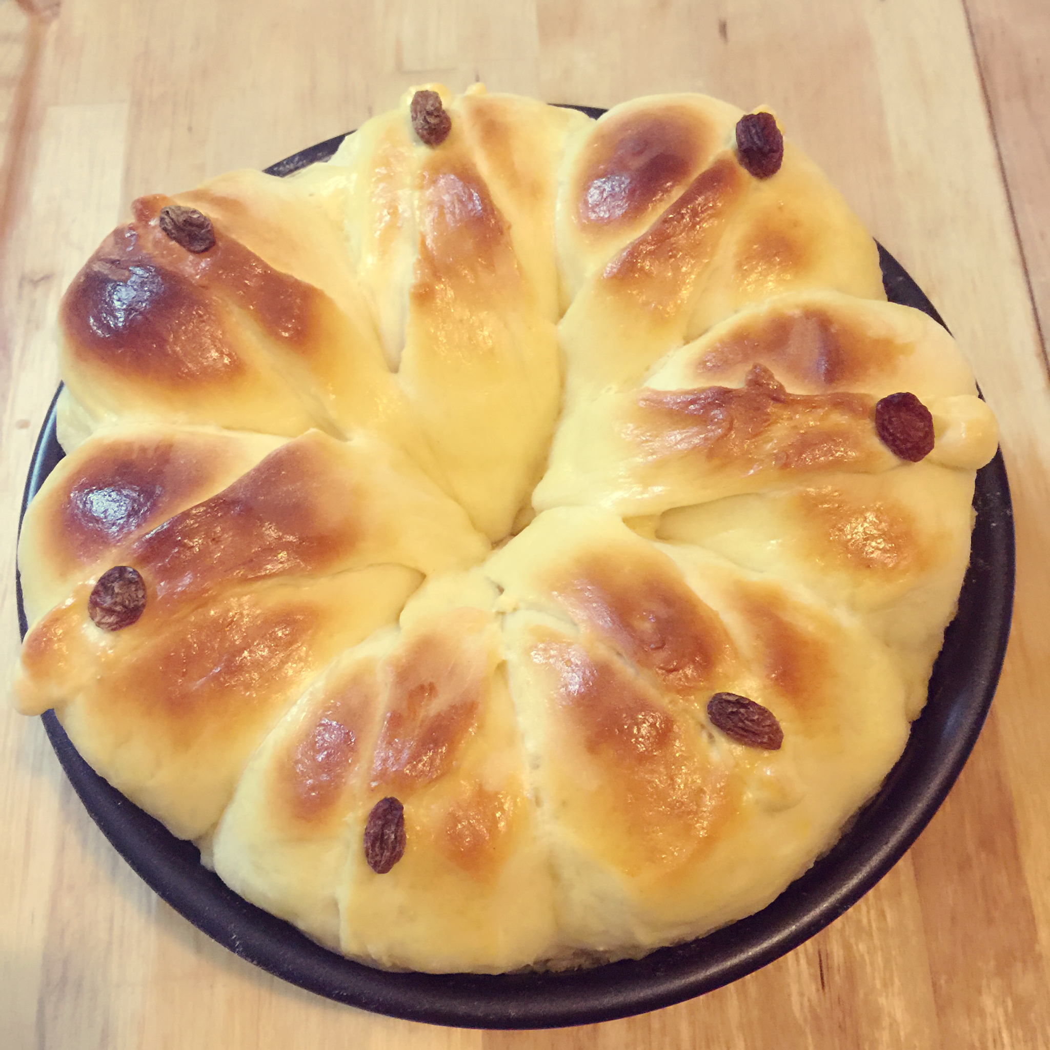 皇冠花朵面包（面包机版和面）