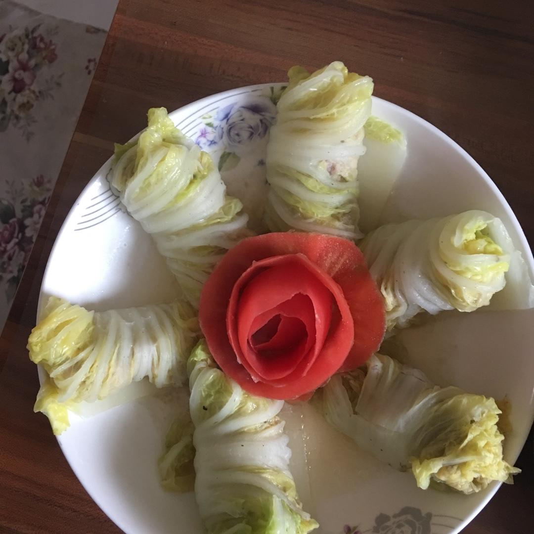 如何让白菜也高大上起来丨晶莹白菜卷 · 圆满素食