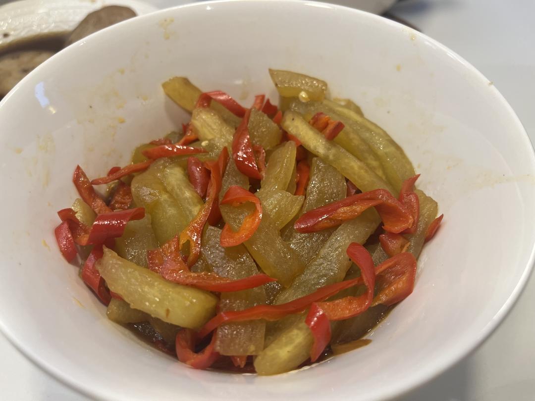 清炒西瓜皮